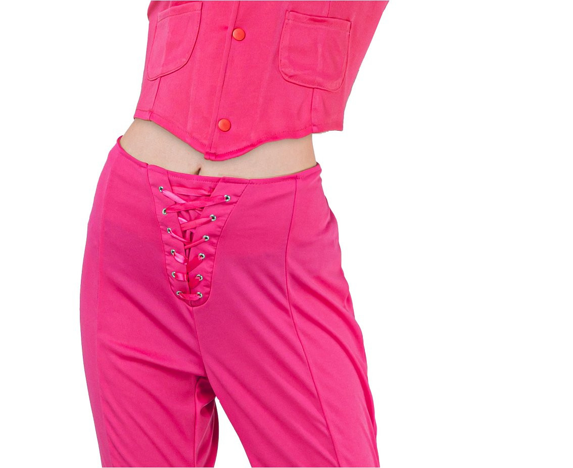 Role play-set for adult Pink Cowboy Girl (hat, scarf, shirt, pants), size S